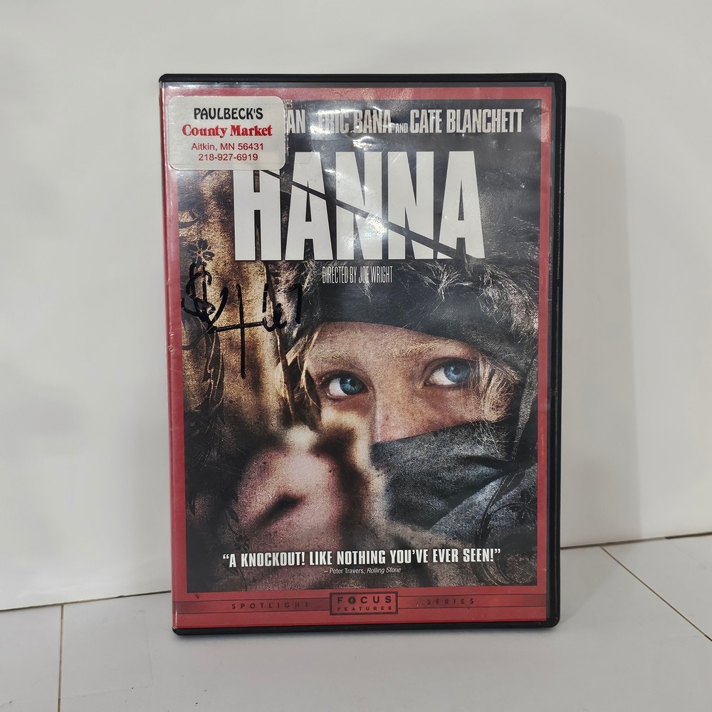 Hanna DVD Saoirse Ronan Eric Bana Cate Blanchett Focus Features Action Thriller